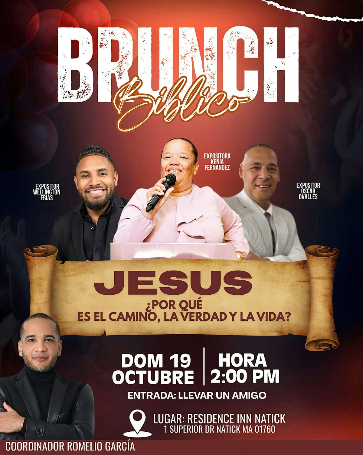 BRUNCH BIBLICO - JESUS, POR QUE ES EL CAMINO, LA VERDAD Y LA VIDA?