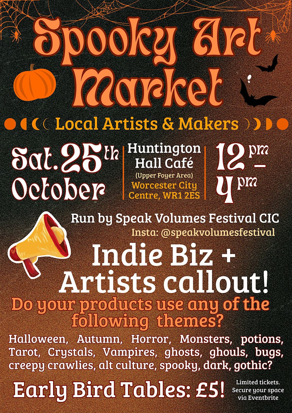 Spooky Art Market - Local Artists and Makers!