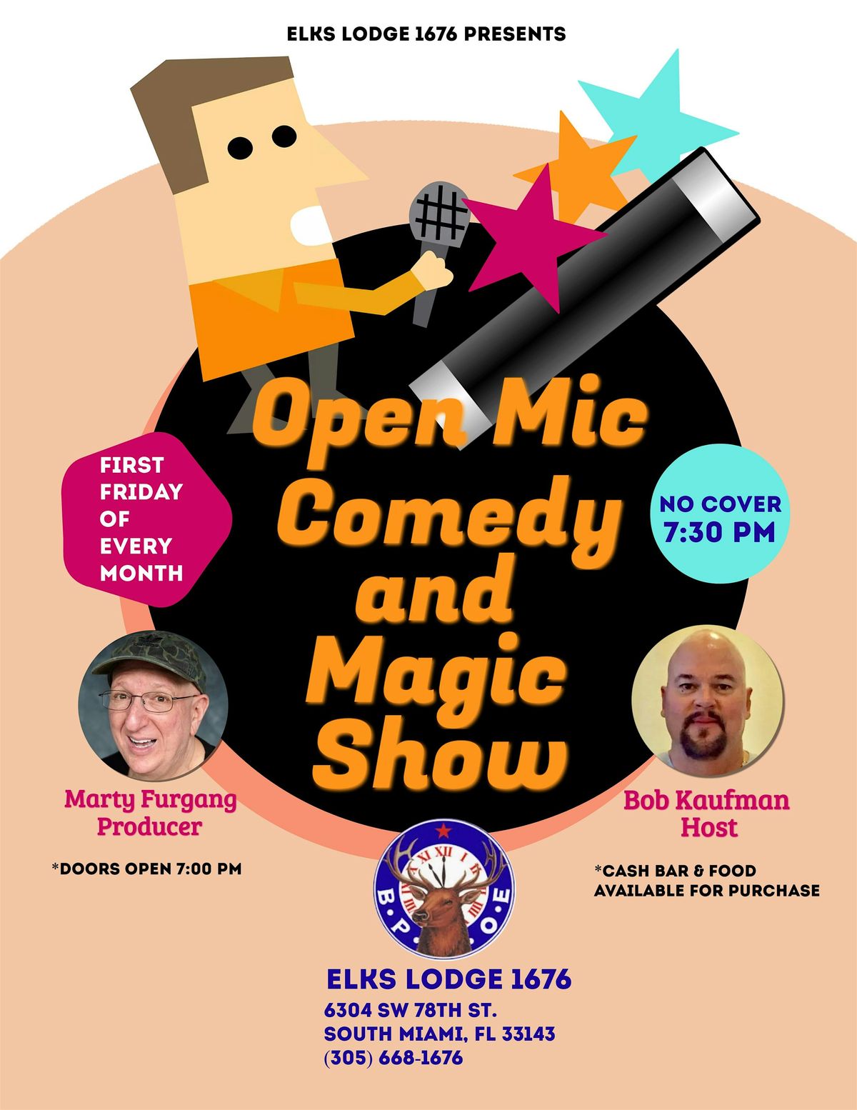 Open Mic Comedy & Magic Show