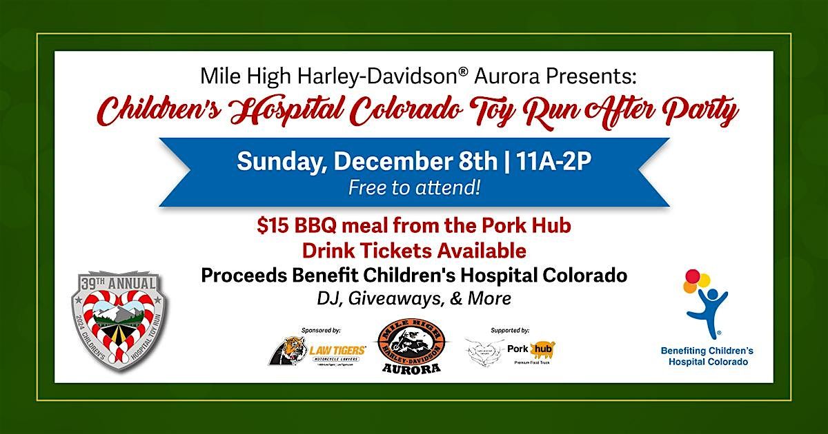 2024 Children's Hospital Colorado Toy Run After-Party