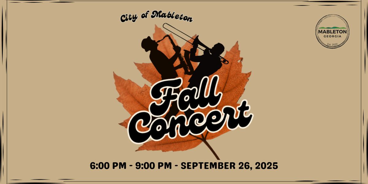 The City of Mableton Fall Jazz Concert
