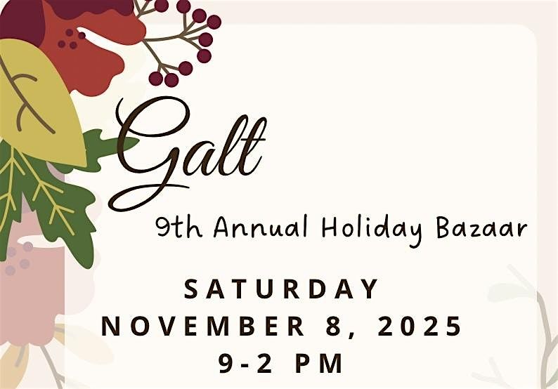 GALT HOLIDAY BAZAAR