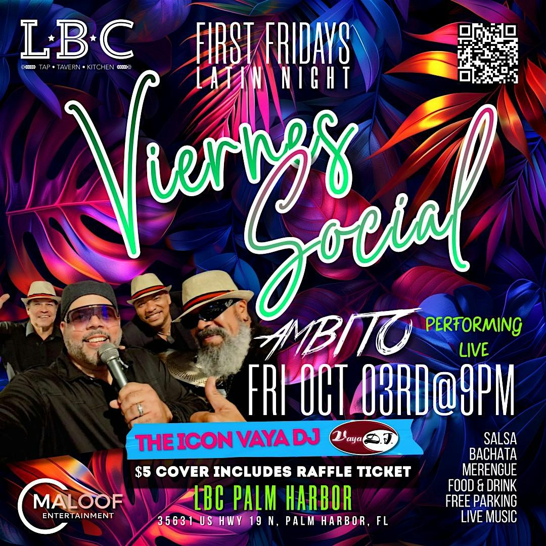 First Fridays Latin Night: $5 Raffle Entry & New Menu at LBC!