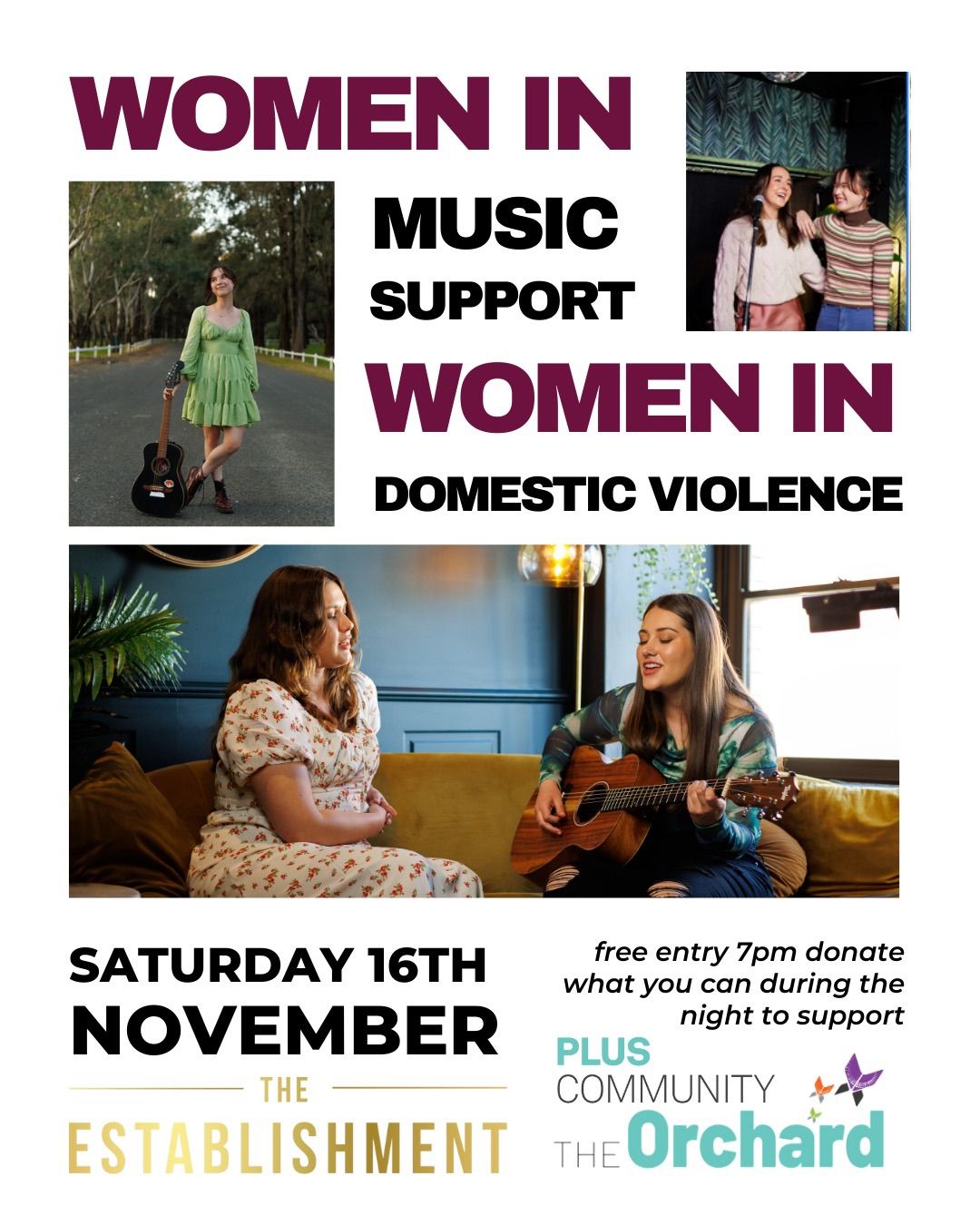 Women in Music Support Women in Domestic Violence 