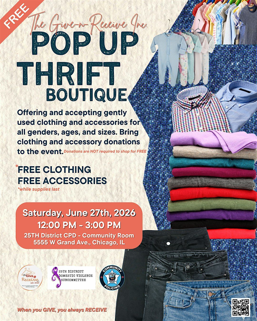 FREE Community Pop-up Thrift Boutique