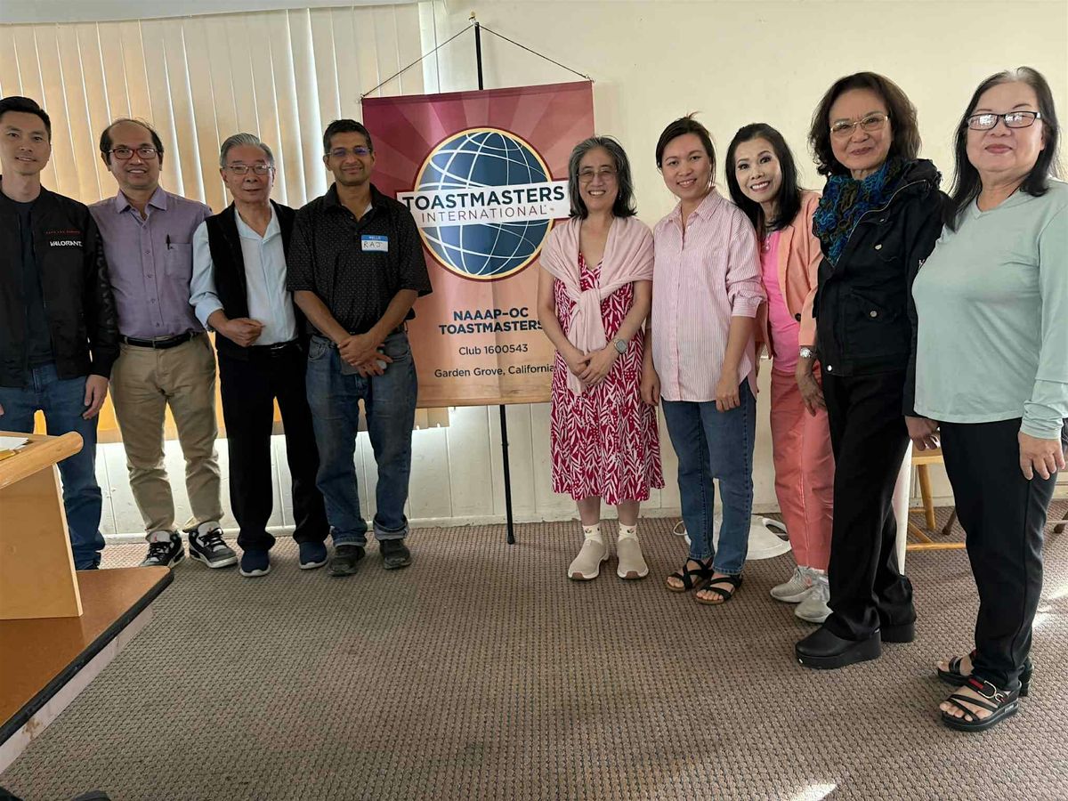 Asian American Professionals NAAAPOC Toastmasters Networking Meeting