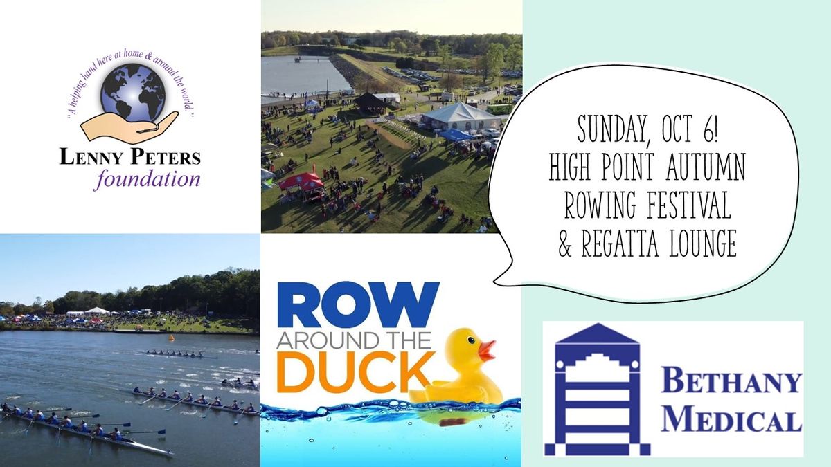 High Point Autumn Rowing Festival, presented by Bethany Medical