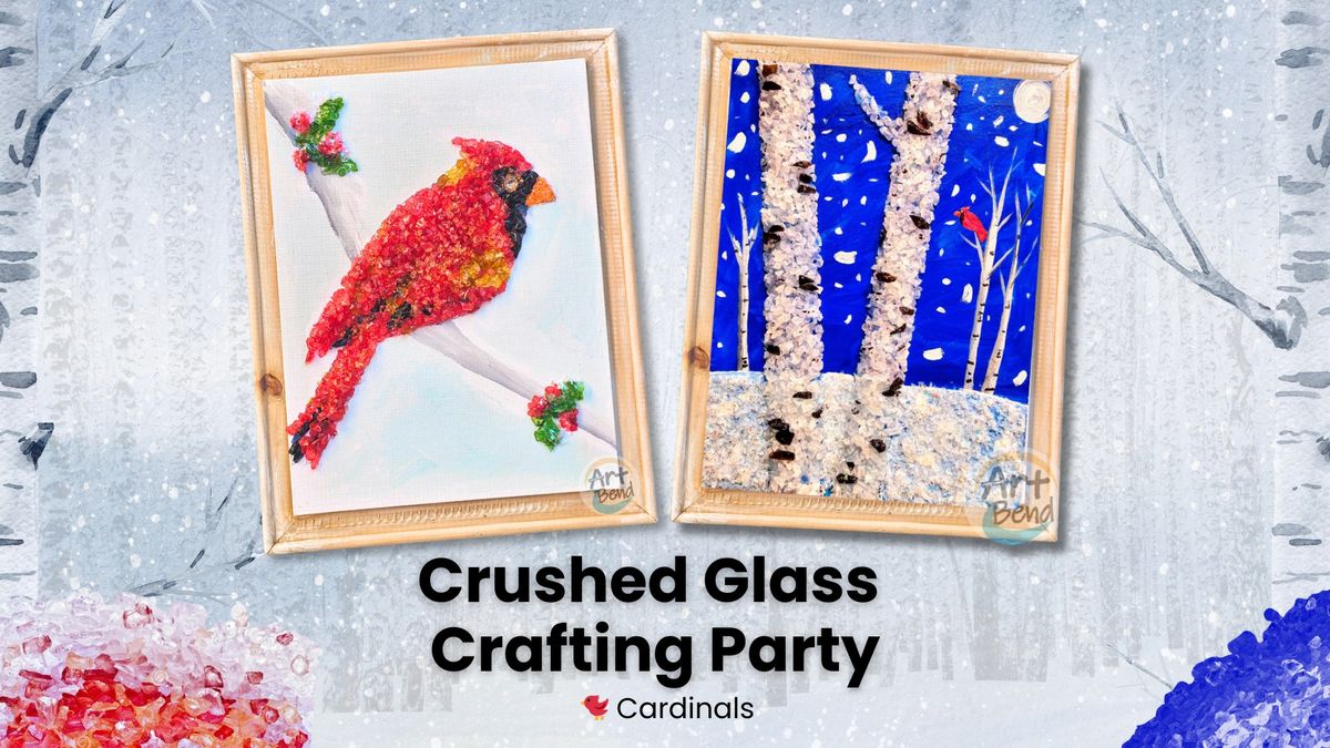 \u2728 Winter Magic Crushed Glass Crafting Party \u2728