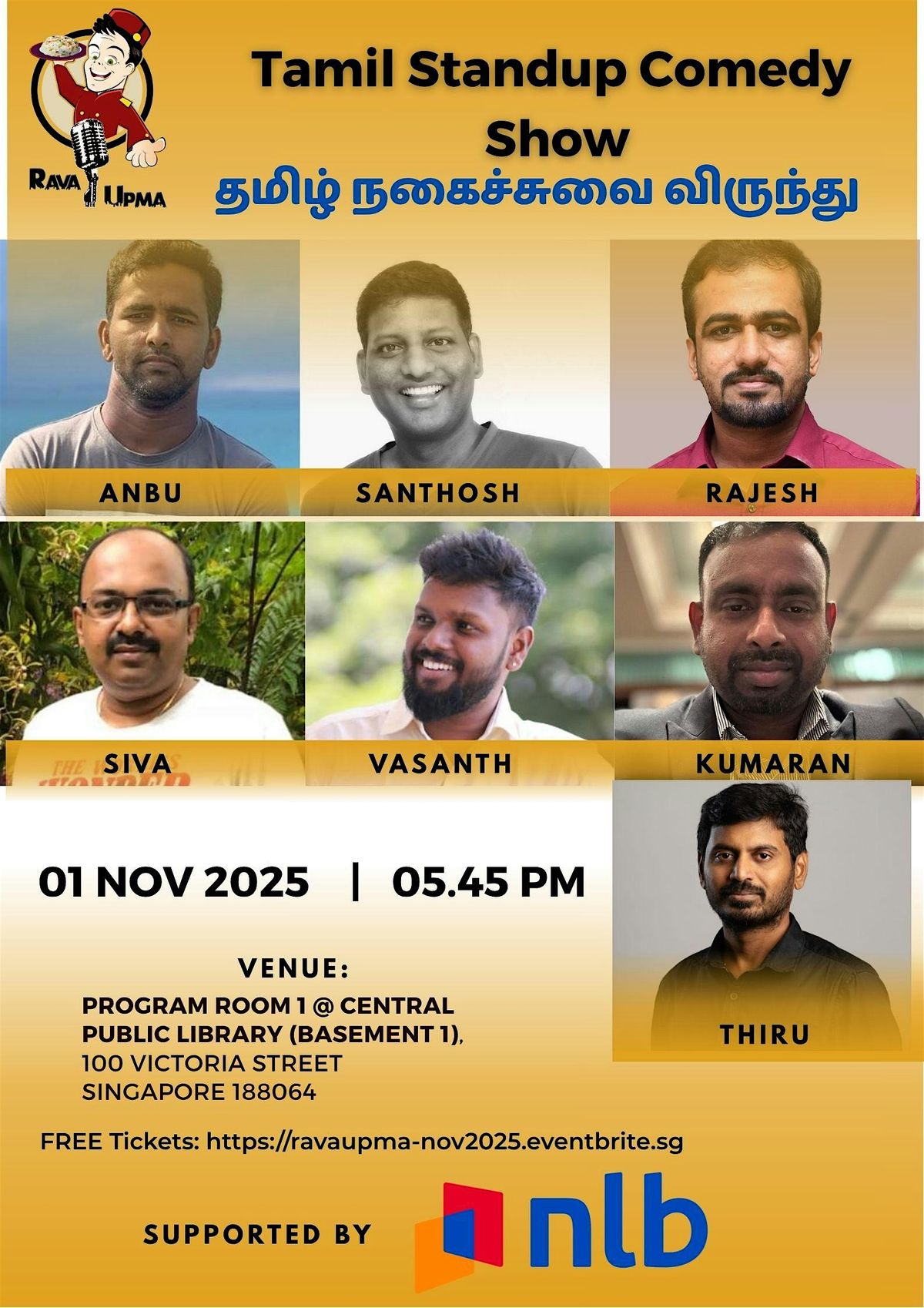 [FREE tickets] - Tamil Standup Comedy Show night