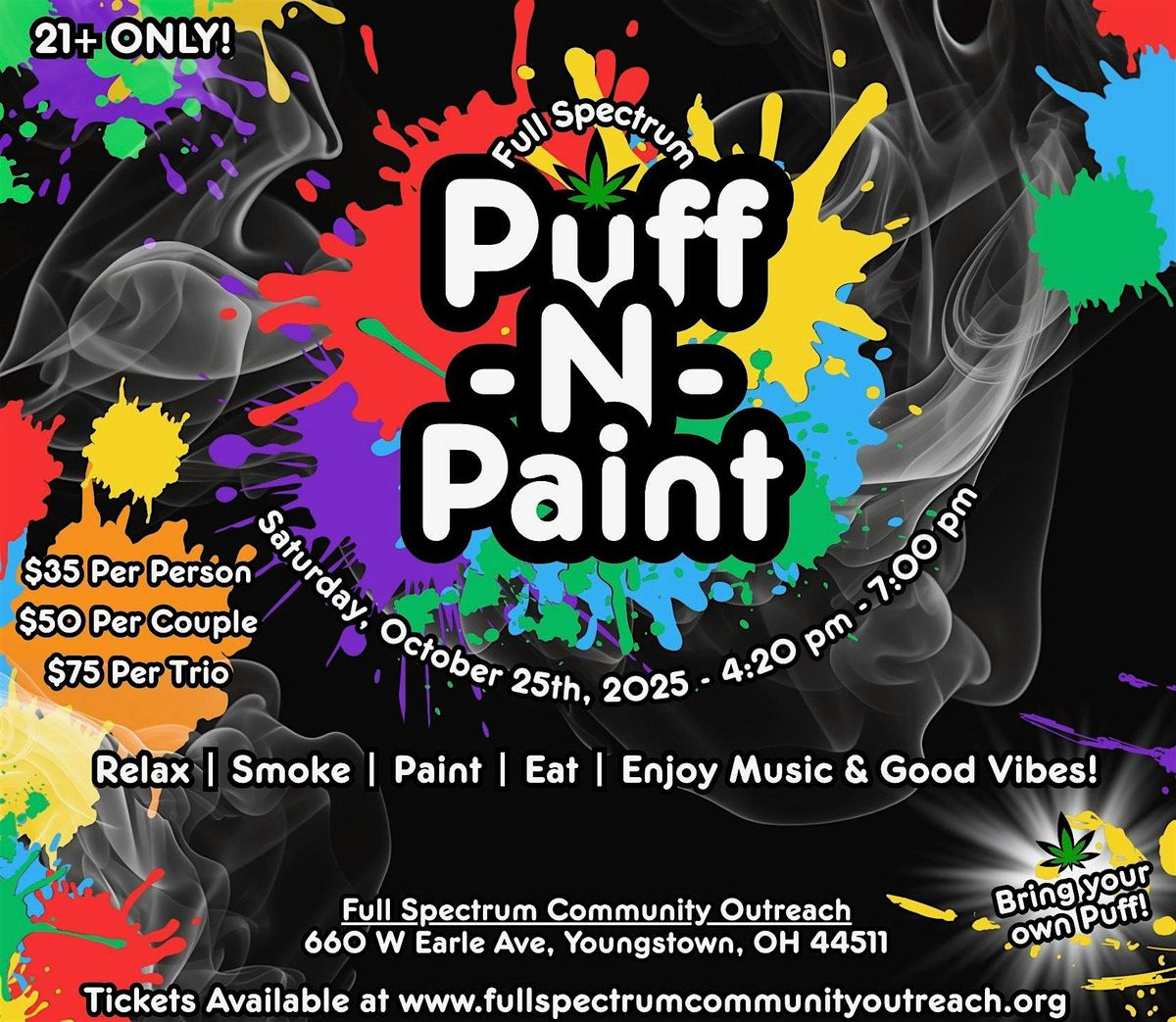 Puff & Paint at Full Spectrum Community Outreach