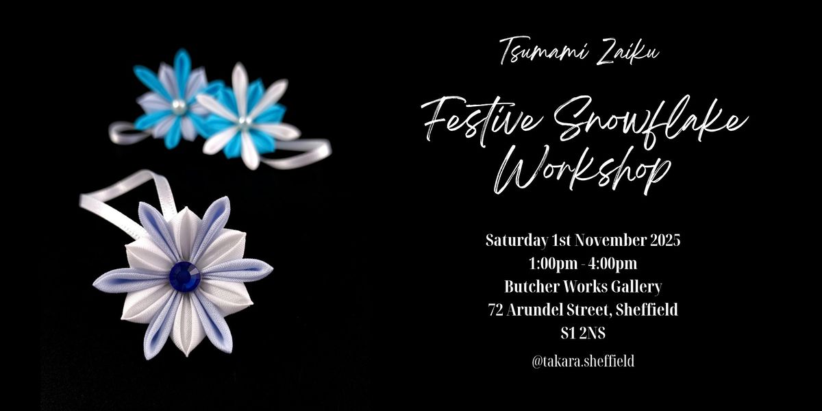 Festive Snowflake Tsumami Zaiku Workshop