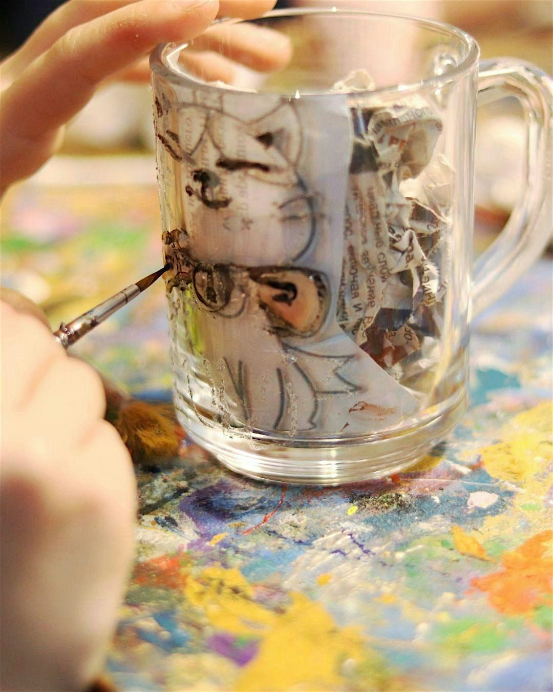 Painting a Glass with Chris