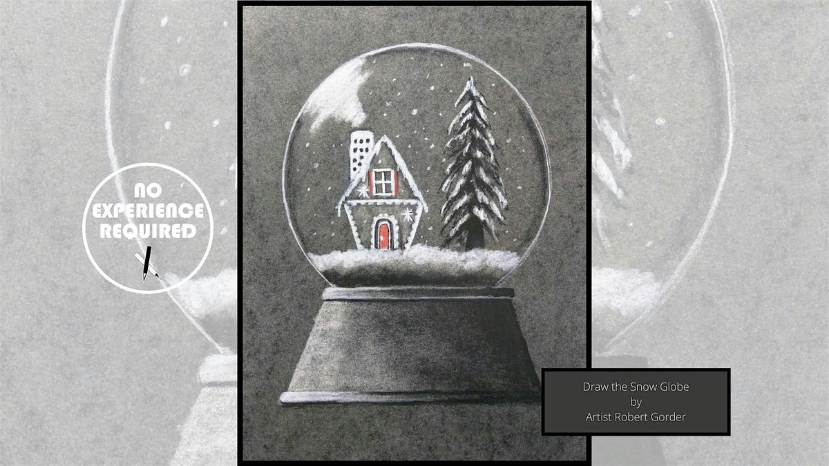 Charcoal Drawing Event "Snow Globe" in Wisconsin Dells