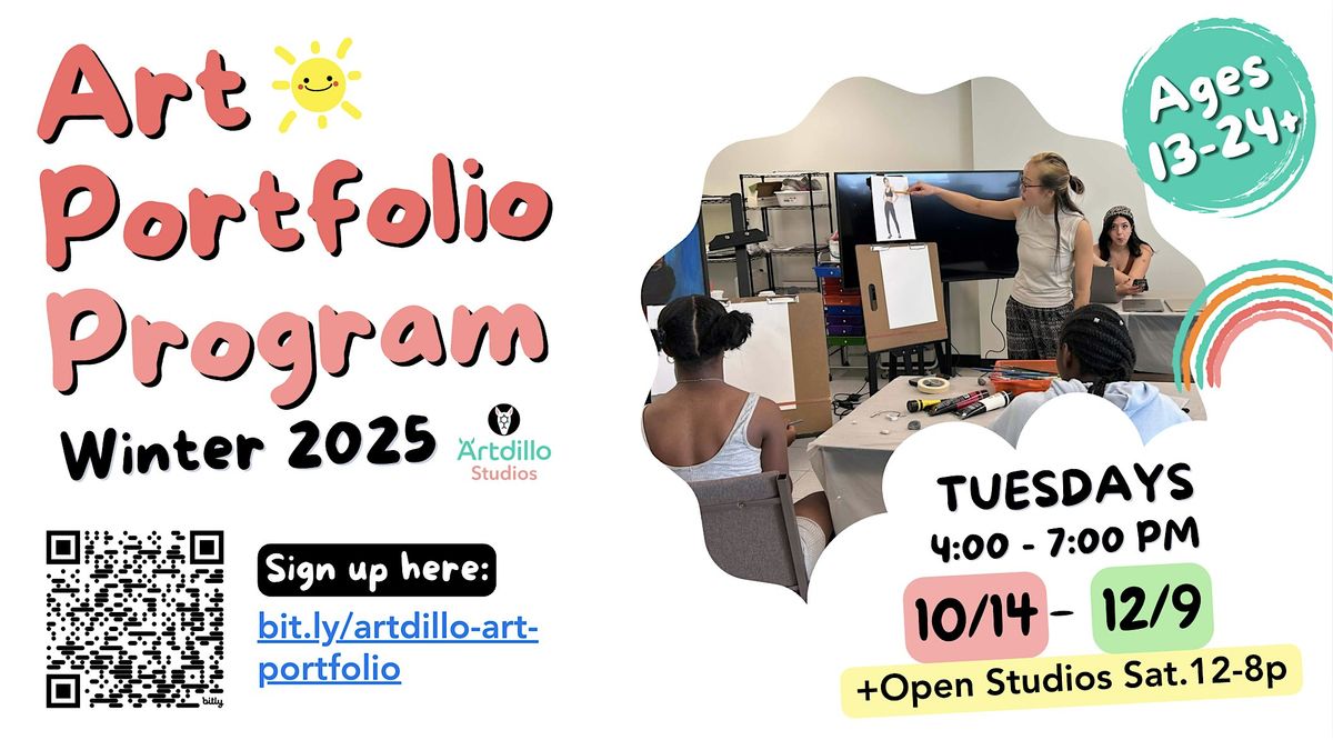 Art Portfolio Development Program Age 13-24+ (Oct. 14 - Dec. 9)