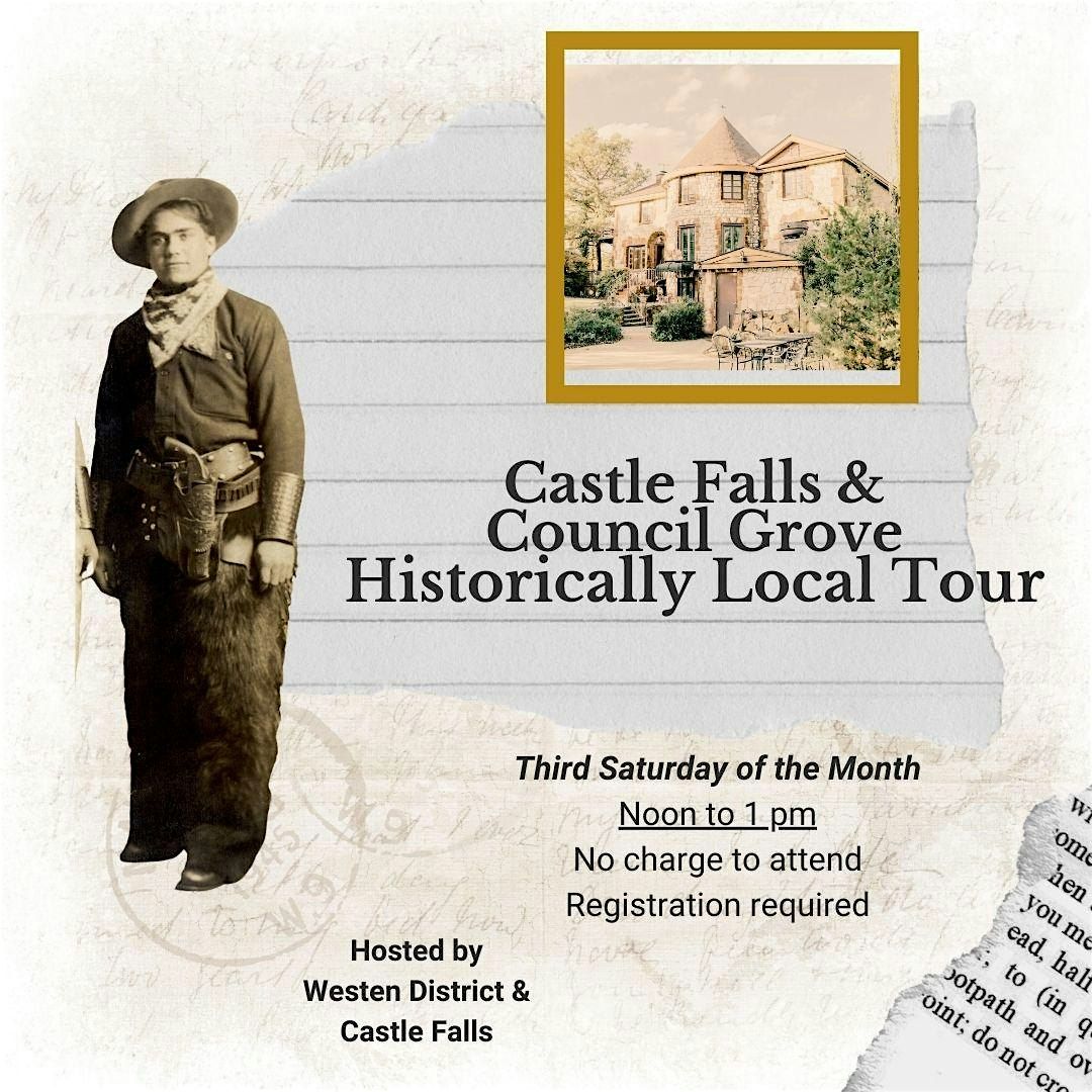 Castle Falls & Council Grove Historically Local Tour on Sat, Jan. 18, 2025