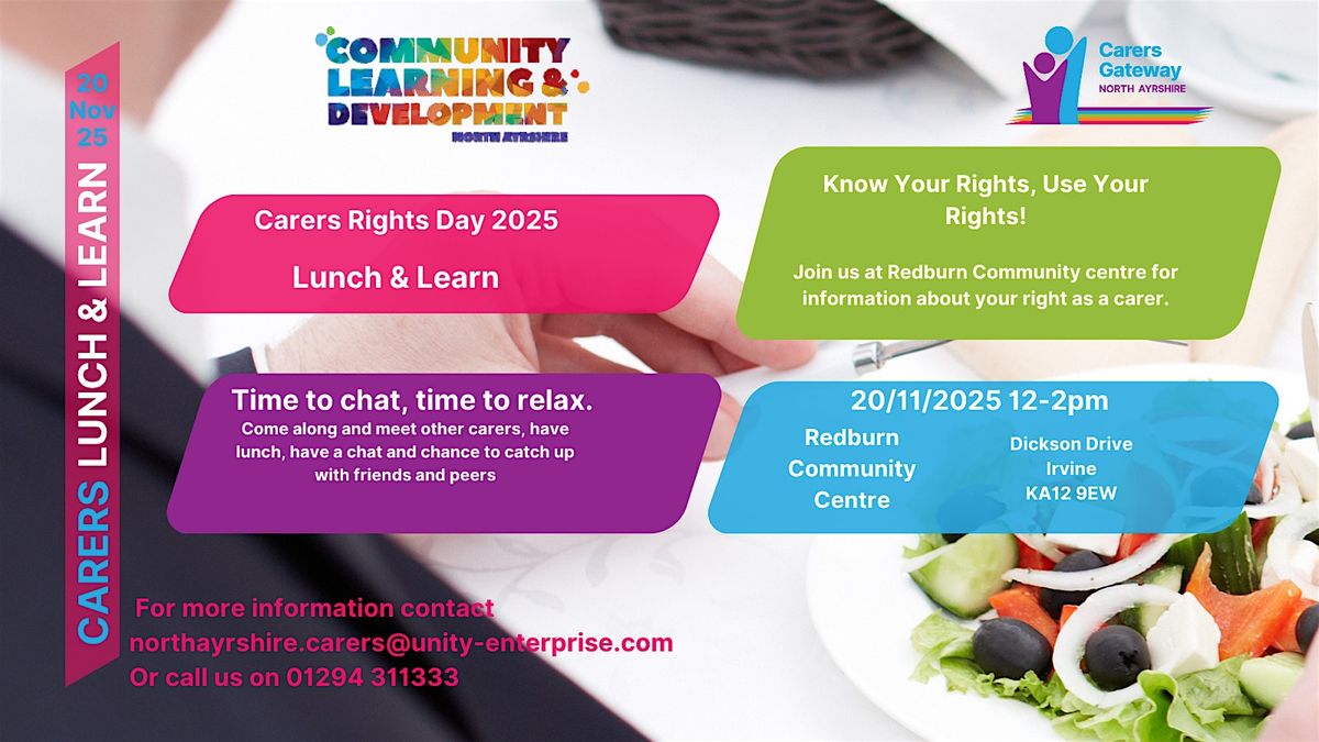 Carers Rights Day- Lunch and Learn