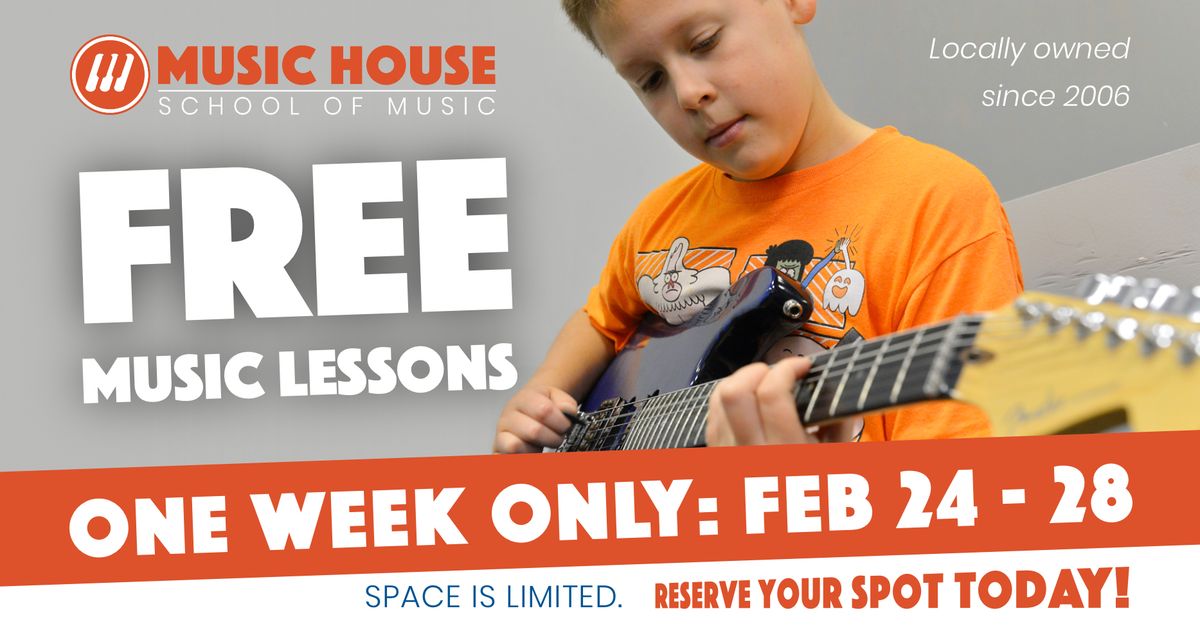 Free Music Lessons & Classes for 1 Week!