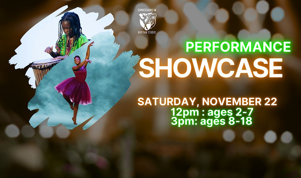 2025 Performance Showcase 3PM SHOW: ages 8-18