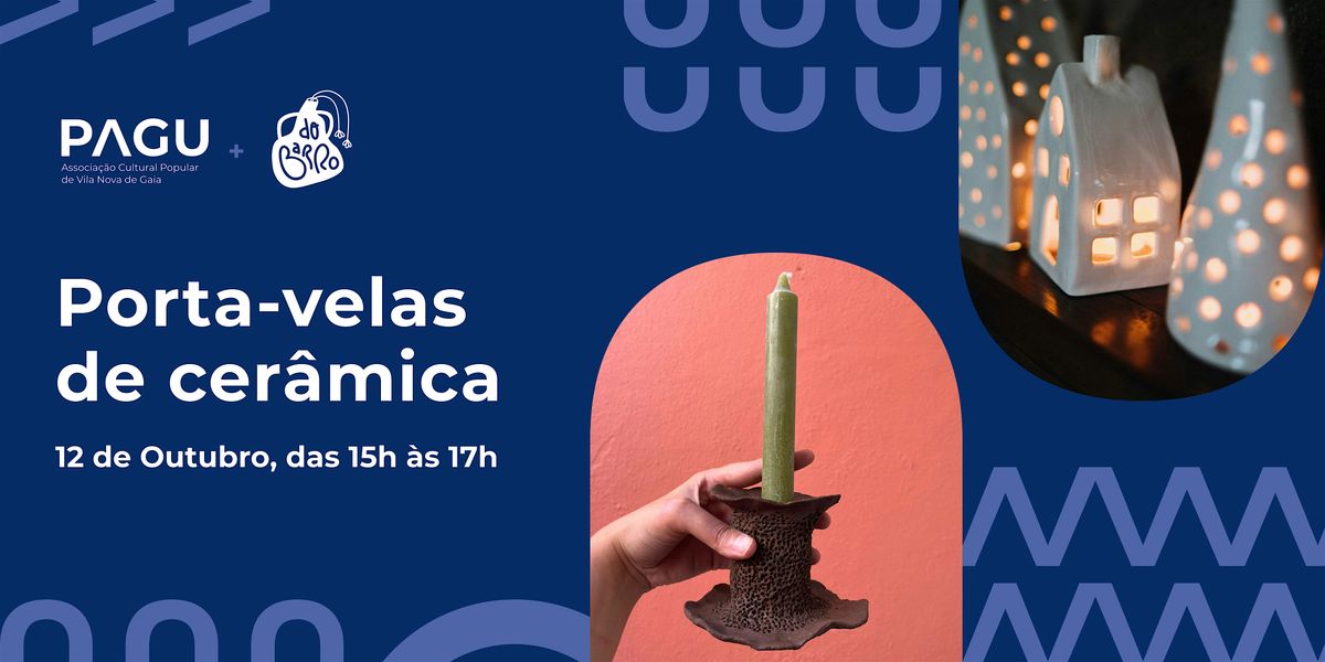 Porta-velas de Cer\u00e2mica