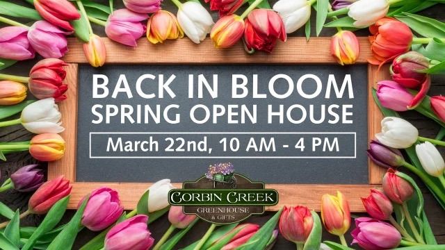 Back in Bloom Spring Open House at Corbin Creek! 