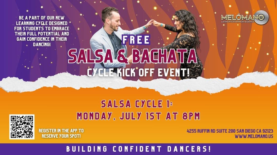 Mel\u00f3mano FREE Salsa Cycle 1 Kick off!! 7\/1!!