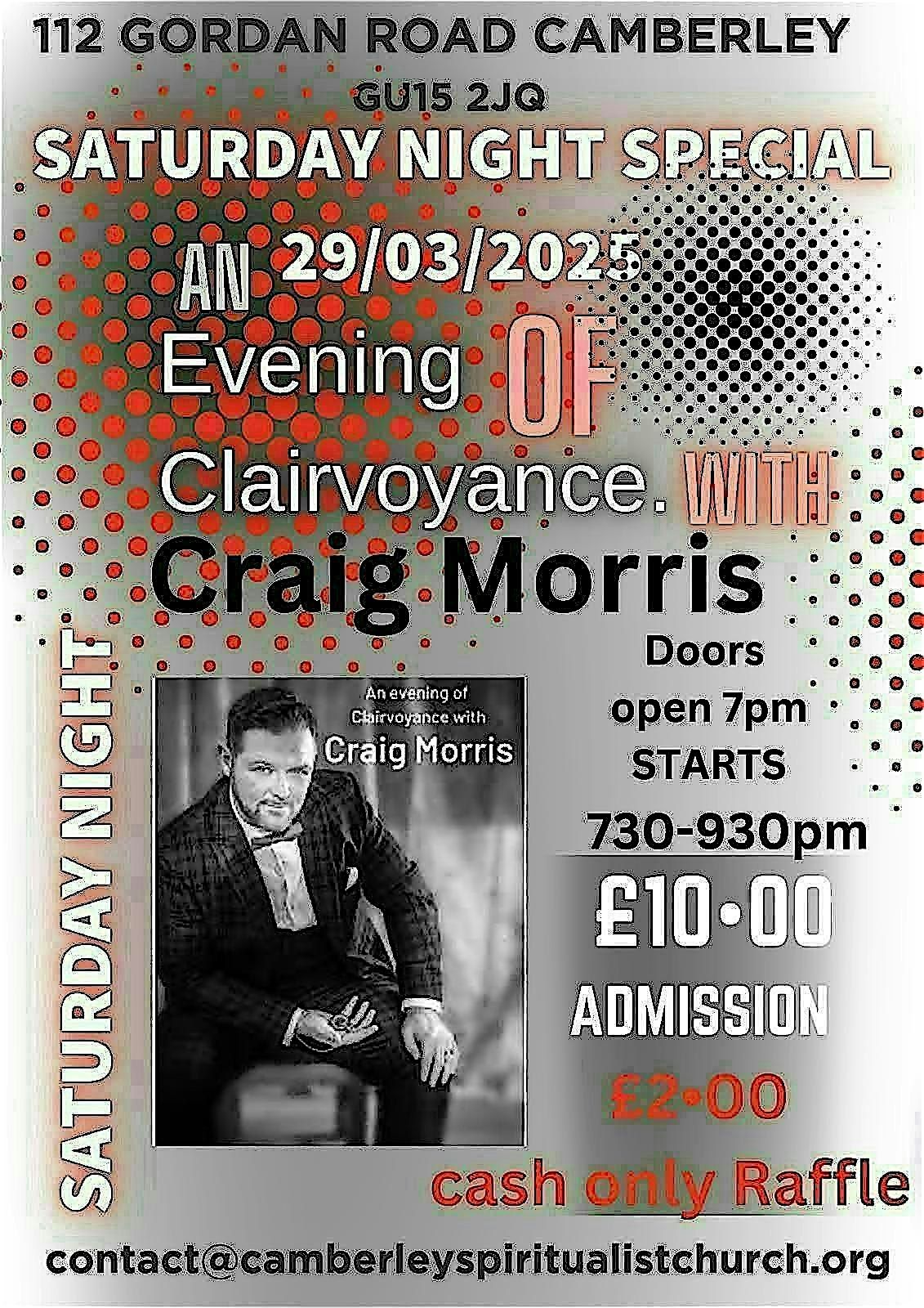 An Evening Of Clairvoyance with Craig Morris