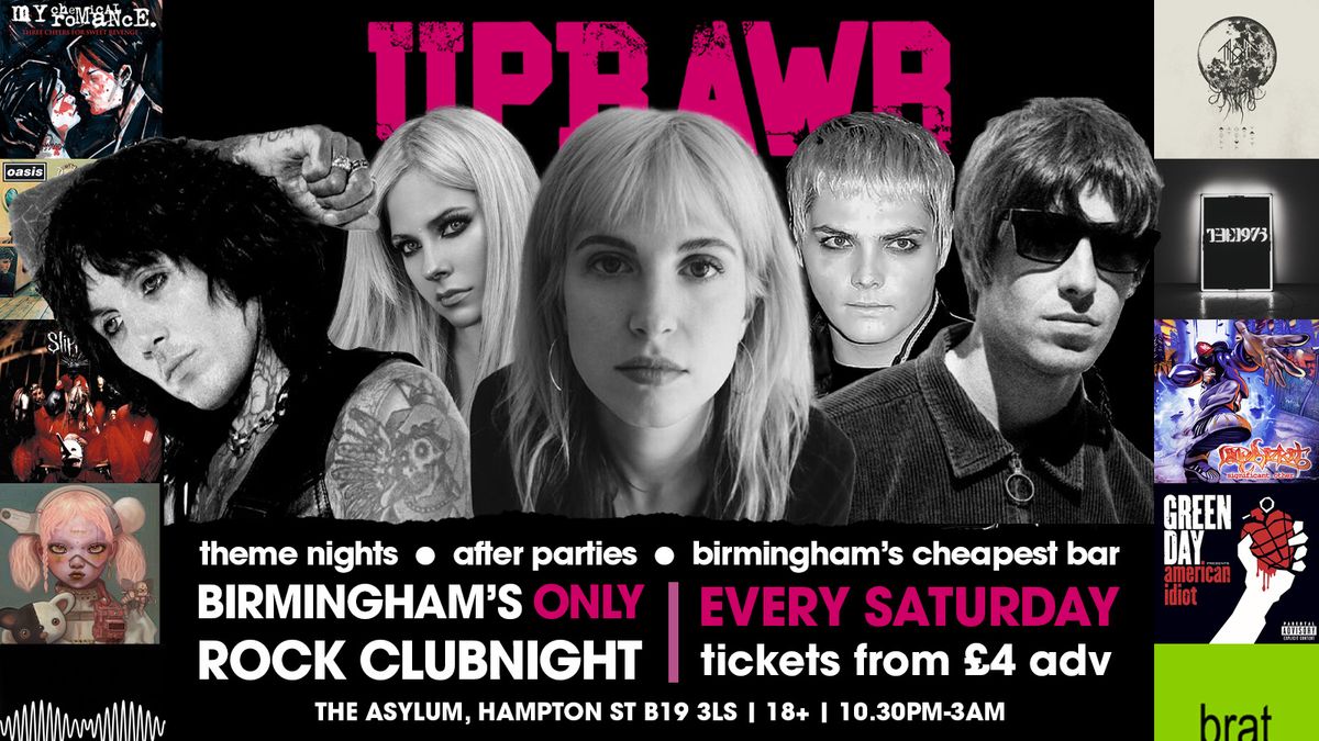 UPRAWR: Rock, Emo, Pop Punk, Indie &amp; Nu Metal Clubnight!