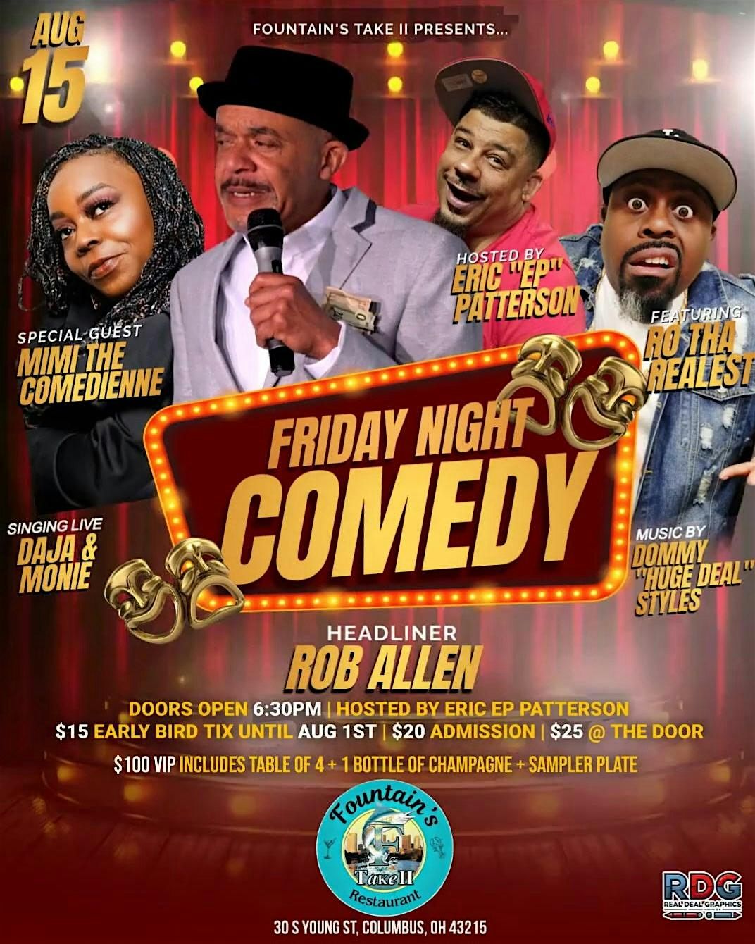 Friday night comedy at Fountains take II