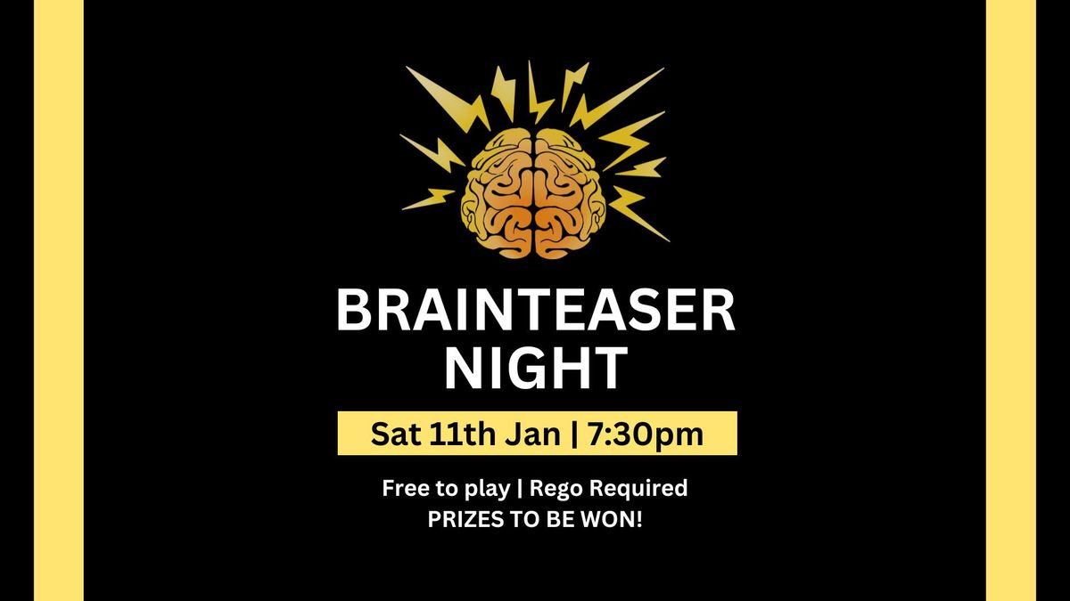 FREE Brain Teaser Night