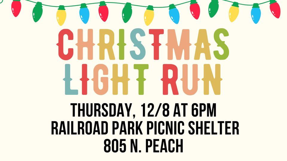 Christmas Light Run (Cindy Lane), Railroad Park, Clovis, 8 December 2022