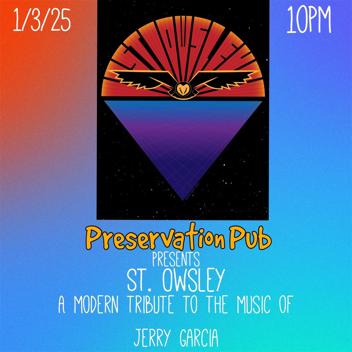 St. Owsley (modern tribute to the music of Jerry Garcia) at Preservation Pub 