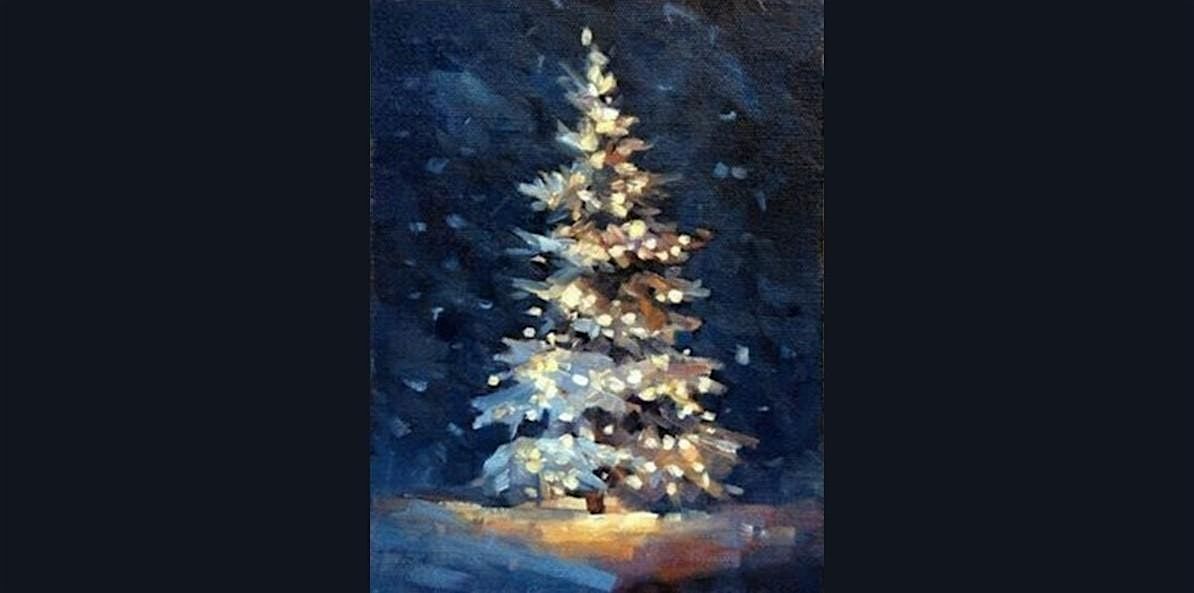 Holiday Spirit Christmas Tree Painting | Brenda Dwyer, instructor