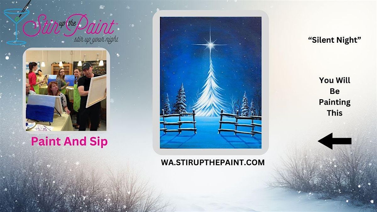 West Seattle Holiday Paint and Sip Paint Night (Wine Included)
