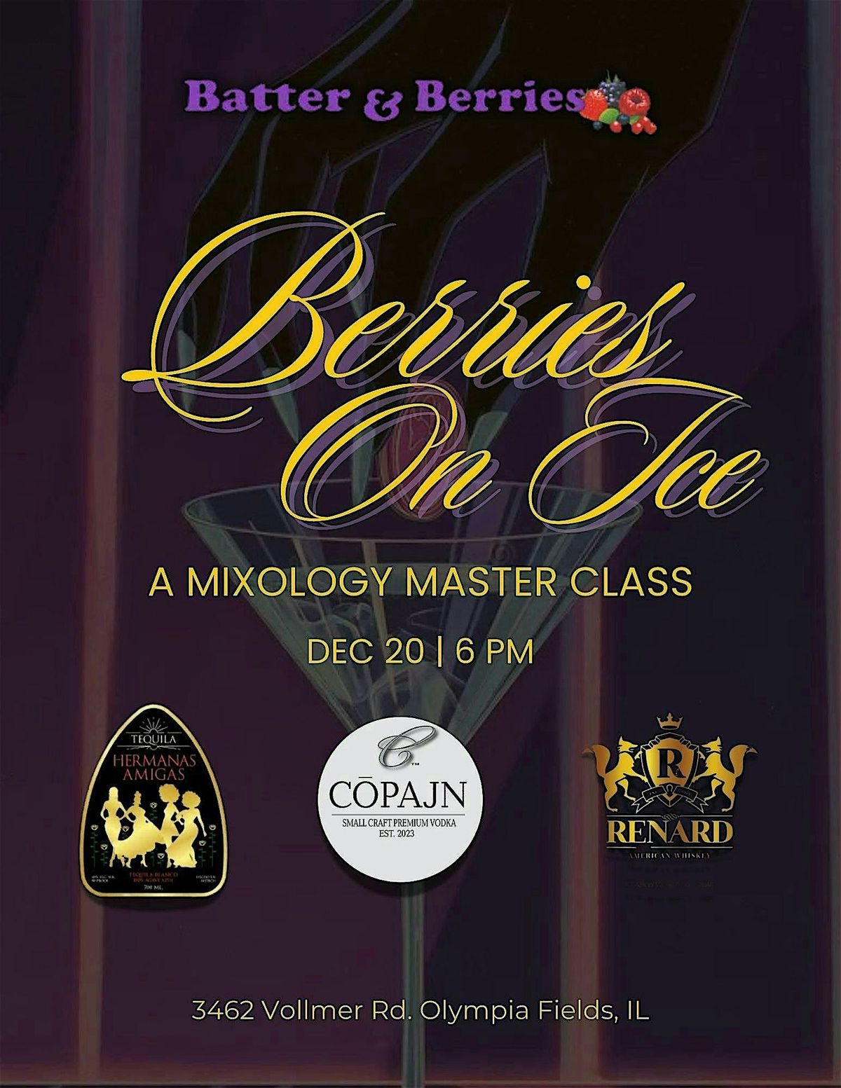 Berries on Ice: A Cocktail Making Class