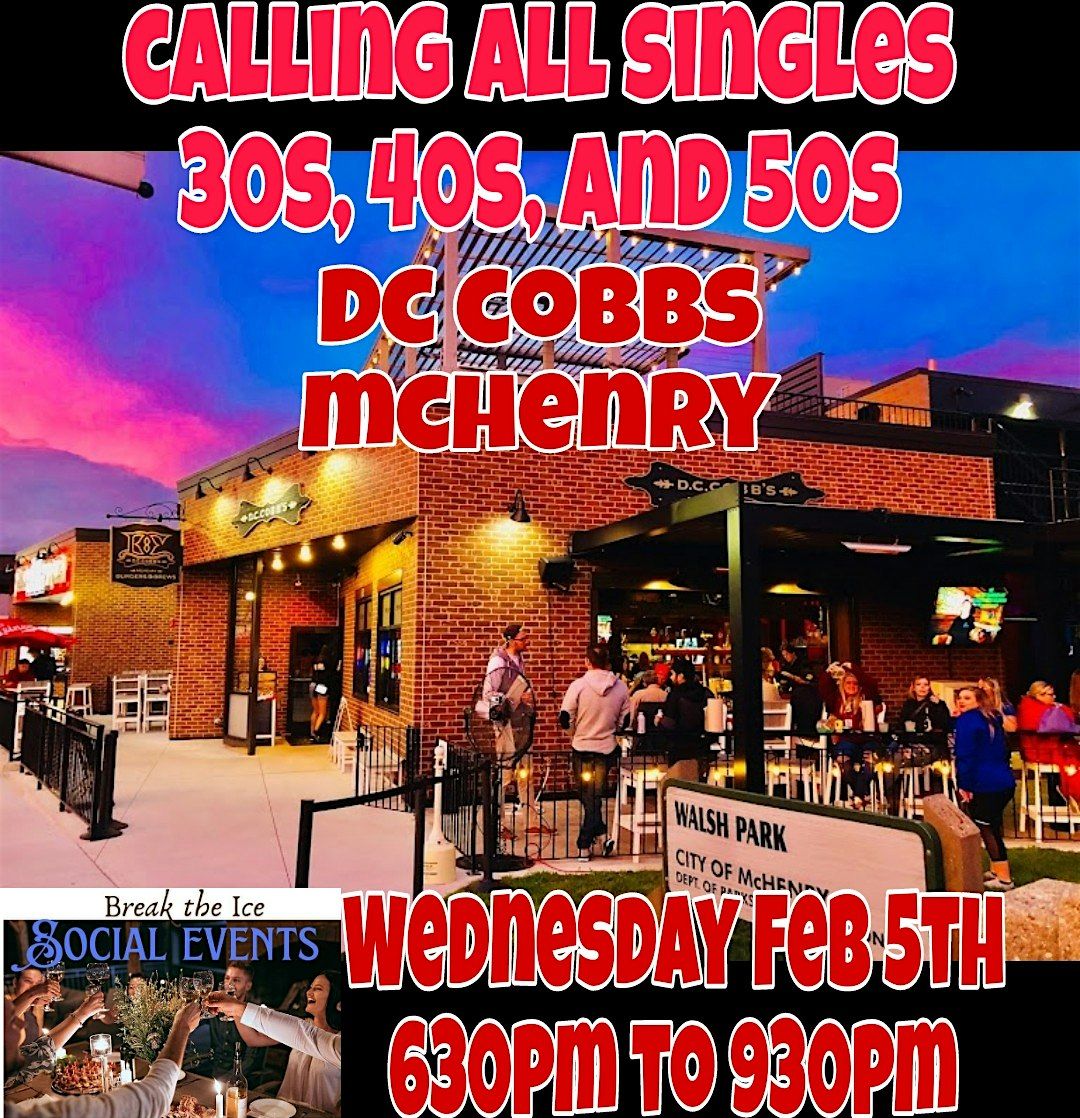 Calling All Singles McHenry DC Cobbs