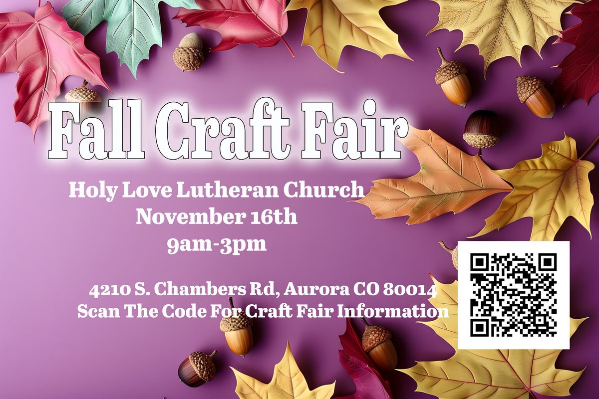 Holy Love Fall Craft Fair