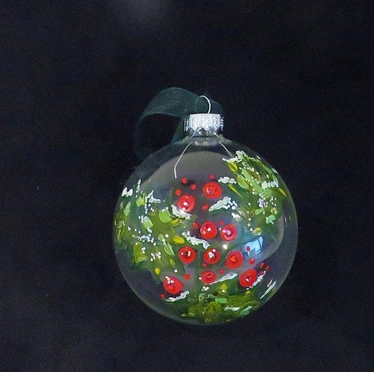 DIY Christmas Glass Baubles