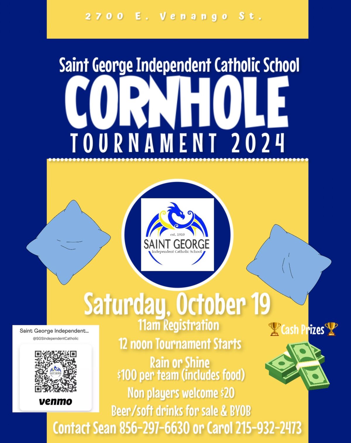 Saint George School Cornhole Tournament \ud83c\udf3d\ud83c\udfc6