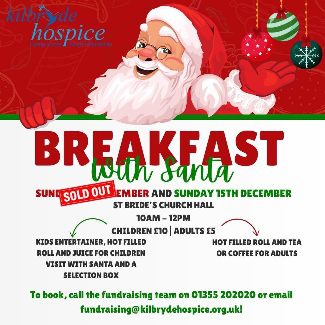 \u203c\ufe0fSOLD OUT\u203c\ufe0fBreakfast with Santa - 8th December