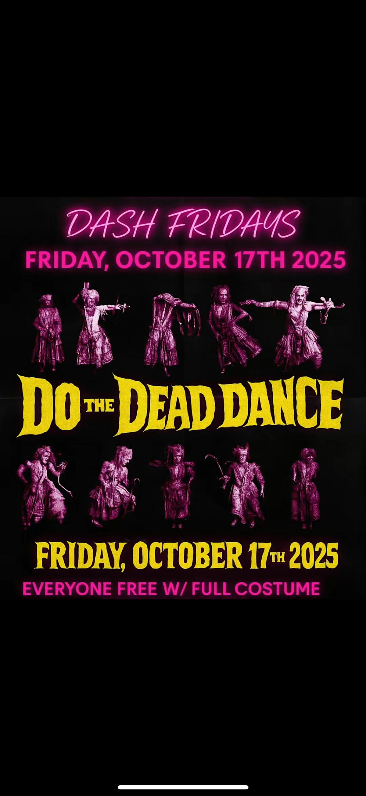DASH FRIDAYS : DEAD DANCE HALLOWEEN COSTUME PARTY 18+