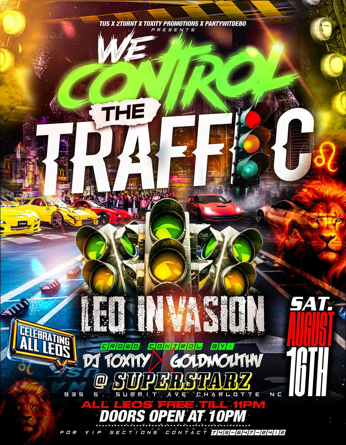Saturday Aug 16th text 704-674-2207 for tables