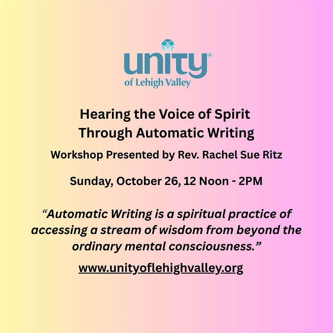 Hearing the Voice of Spirit   Through Automatic Writing
