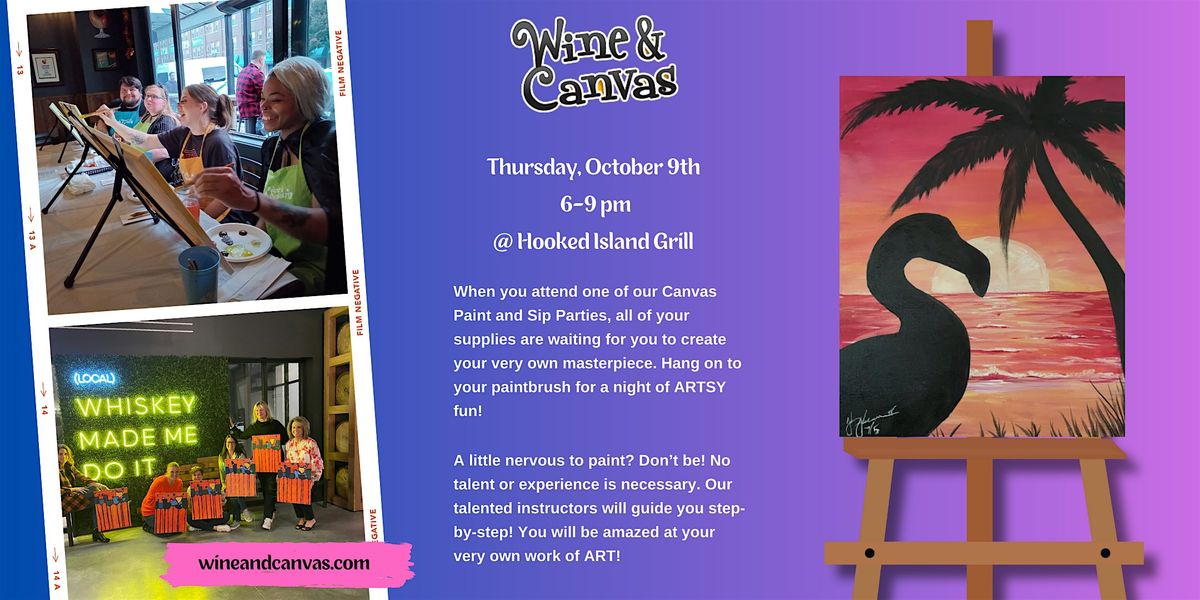 Cape Coral Paint and Sip - Flamingo Sunset