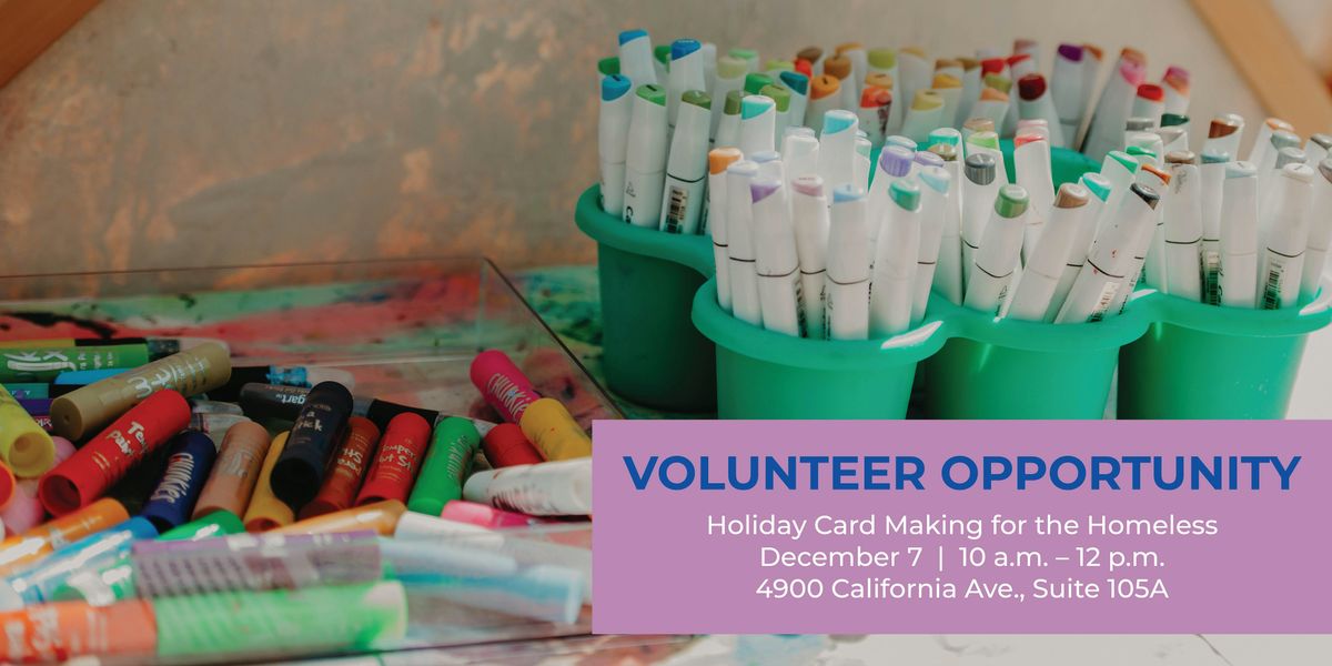 Volunteer Opportunity: Holiday Card Making for the Homeless