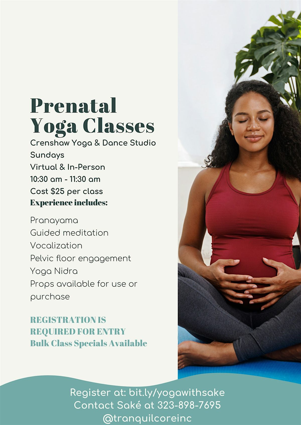 Prenatal Yoga Classes in South LA