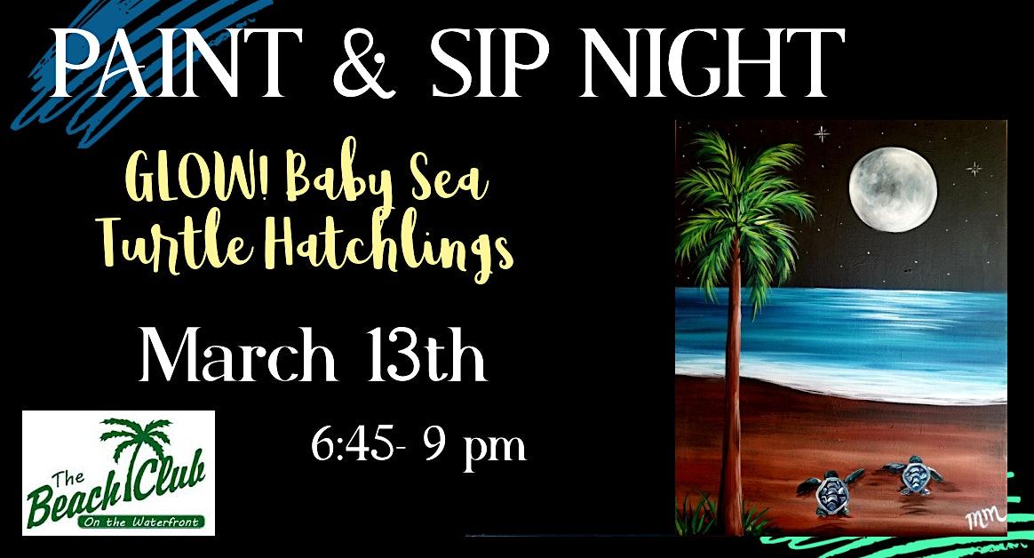 Sea Turtle Hatchlings Paint Night