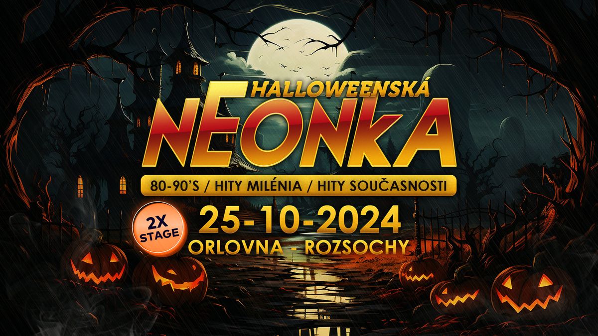 Neonka - Halloweensk\u00e1 p\u00e1rty \ud83c\udf83 Orlovna Rozsochy 25.10.2024