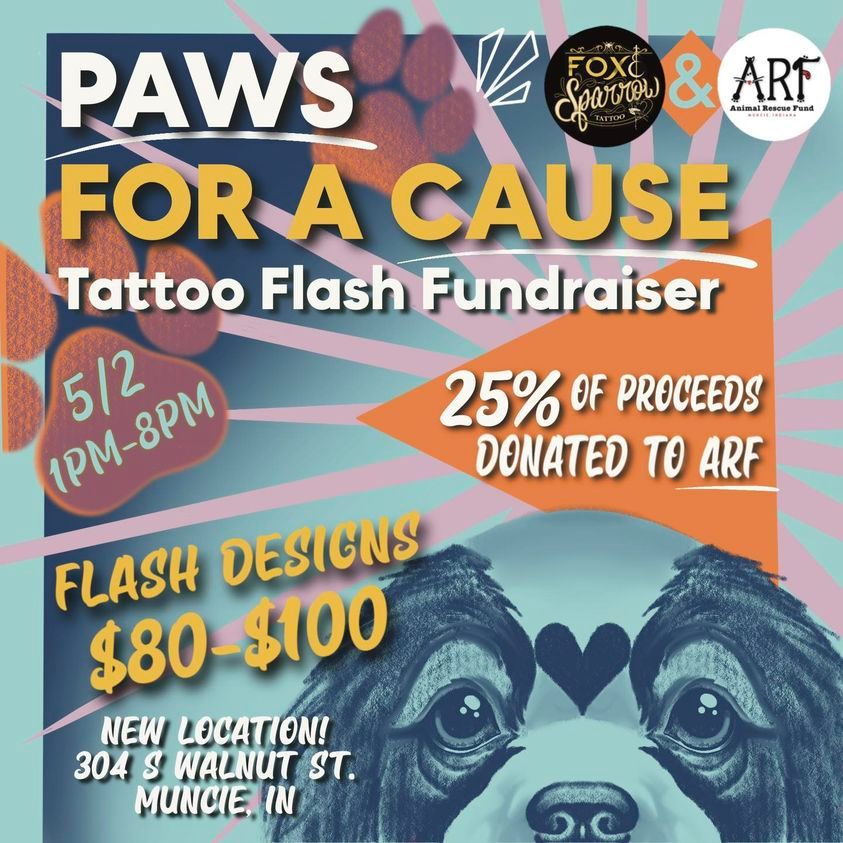 ARF\/Fox & Sparrow Tatto Fundraiser