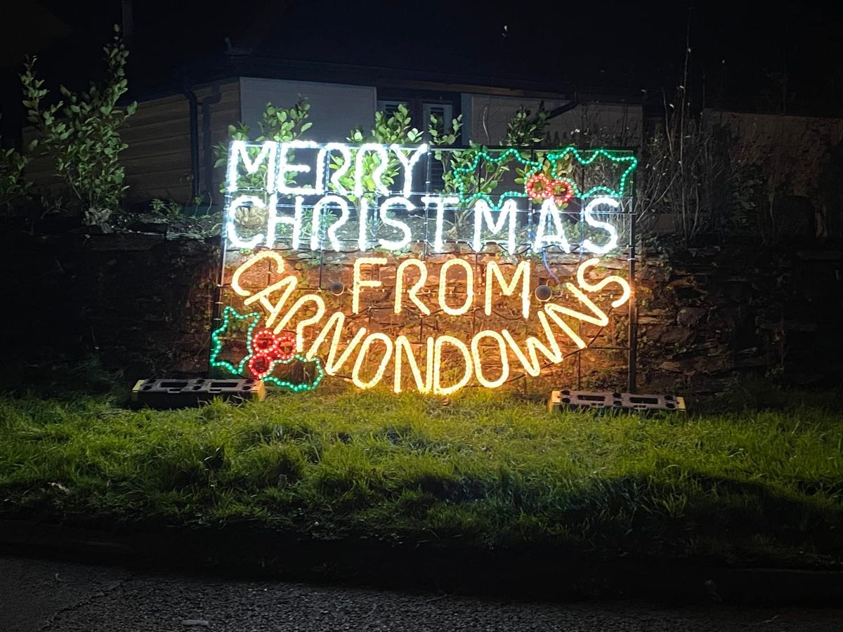 Carnon Downs Christmas Lights Switch On