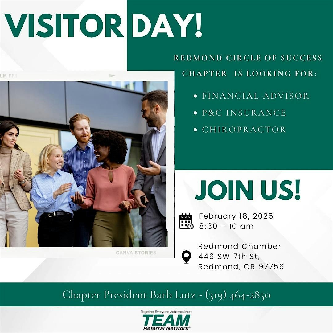 TEAM Invitation Day- at Redmond Chamber of Commerce